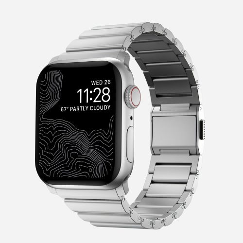 Nomad Aluminum Apple Watch szíj 42/ 44/ 45/ 46 /49 mm - ezüst