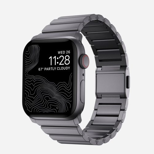 Nomad Aluminum Apple Watch szíj 42/ 44/ 45/ 46 /49 mm Space Grey