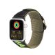 Apple Watch szíj (42/44/45/46/49mm) DuxDucis Strap Outdoor textil - fekete/zöld