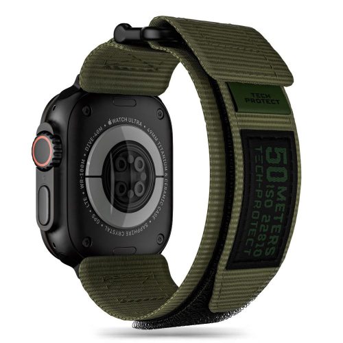 Tech-Protect SCOUT óraszíj, Apple Watch (42 / 44 / 45 / 49 mm) - zöld