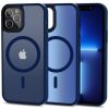 Apple iPhone 12 / 12 Pro tok, MagSafe-kompatibilis áttetsző matt  kék 