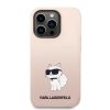 Apple iPhone 13 tok, Karl Lagerfeld Liquid Silicone Choupette NFT  rózsaszín