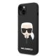 Apple iPhone 14tok, Karl Lagerfeld Karl Head MagSafe szilikon - fekete