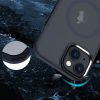 iPhone 15 Pro tok MagSafe-kompatibilis áttetsző matt tok - kék 