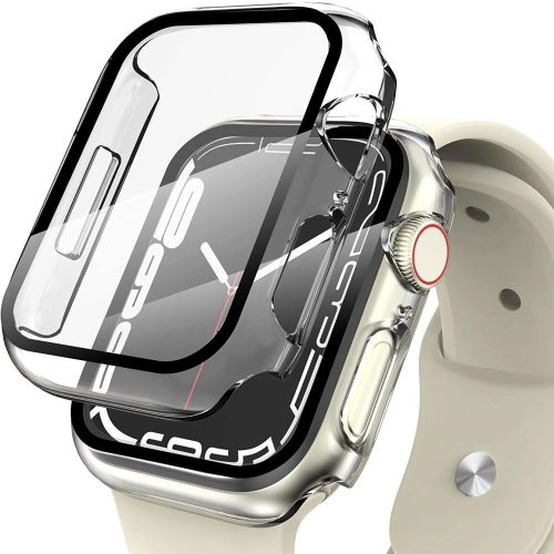Apple Watch 7/8/9 (45mm) Tech-Protect Defense360 tok és üvegfólia -átlátszó