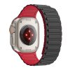 Tech-protect Icon Band Magnetic Apple Watch szilikon óraszíj (42 / 44 / 45 / 49 mm) - fekete/piros