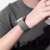 Tech-protect Icon Band Magnetic Apple Watch szilikon óraszíj (42 / 44 / 45 / 49 mm) - fekete/piros