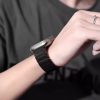 Tech-protect Icon Band Magnetic Apple Watch szilikon óraszíj (42 / 44 / 45 / 49 mm) - fekete/piros