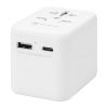 Hoco C80A USB-C + USB-A QC3.0 USB hálózati töltő adapter 20W + USB-C kábel, fehér