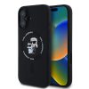 Karl Lagerfeld Liquid Silicone Karl and Choupette MagSafe tok iPhone 16  - fekete