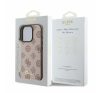 Guess Peony Script Apple iPhone 16 Pro MagSafe kompatibilis hátlap tok, barna