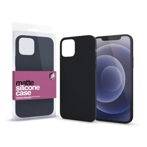 XPRO Szilikon matte tok ultravékony fekete IPhone 12 / 12 Pro készülékhez