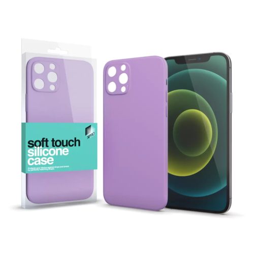 XPRO Soft Touch szilikon tok Slim Lila IPhone 12 Pro Max készülékhez