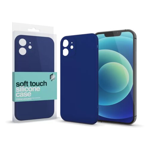 XPRO Soft Touch szilikon tok Slim Sötétkék IPhone 11 Pro Max készülékhez