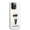 Karl Lagerfeld tok fehér KLHCP13LSNIKBCH IPhone 13 Pro készülékhez