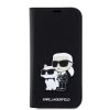 Karl Lagerfeld tok fekete IPhone 12 / 12 Pro készülékhez KLBKP12MSANKCPK