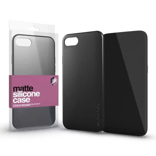 XPRO Szilikon matte tok ultravékony fekete IPhone 15 Pro Max készülékhez