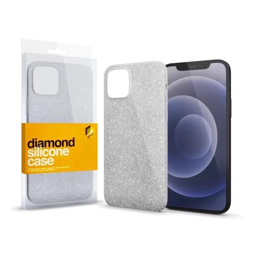 XPRO Szilikon tok Diamond Ezüst IPhone 15 Pro Max készülékhez