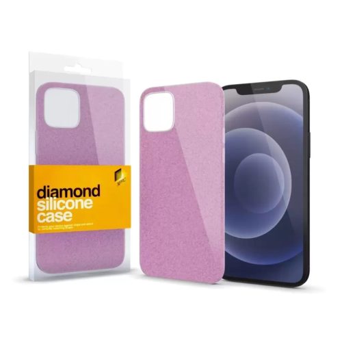 XPRO Szilikon tok Diamond Pink IPhone 15 Pro Max készülékhez