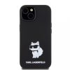 Karl Lagerfeld tok fekete KLHCP15SSNCHBCK IPhone 15 készülékhez