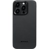 Pitaka MagEZ Case 4 Black / Grey Twill 600D IPhone 15 Pro Max készülékhez - MagSafe rögzítéssel