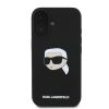 Karl Lagerfeld tok fekete KLHMP16SSKHPPLK Apple Iphone 16 készülékhez